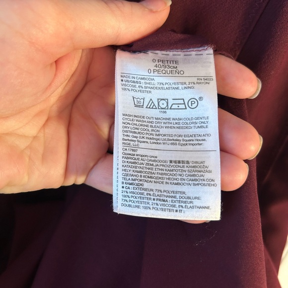 Banana Republic Deep Burgundy Mini Dress - Picture 7 of 8